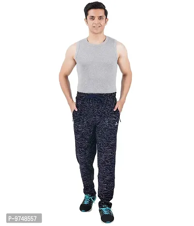 Men's Regular Fit Printed Track Pants (Pack of 2) (G.G_P2_Pant_Black_Navy Medium)-thumb5