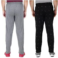 Men's Regular Fit Printed Track Pants (Pack of 2) (GG_Pant_909_Gray_P6_Black-M)-thumb2