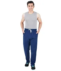 Men's Regular Fit Track Pants (Pack of 2) (GG_404_Pant_Airforce_Gray Small)-thumb3