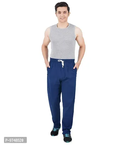 Men's Regular Fit Track Pants (Pack of 2) (GG_404_Pant_Airforce_Gray Small)-thumb4