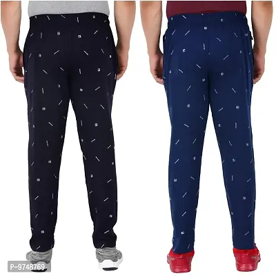 Men's Regular Fit Printed Track Pants (Pack of 2) (GG_ P6_Pant-New_Navy_BLUE-3XL)-thumb2