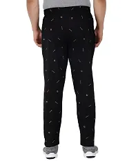 Men's Regular Fit Printed Track Pants (Pack of 1) (GG_ P6_Pant-New_Black-XL)-thumb1
