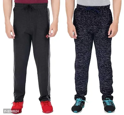 Men's Regular Fit Printed Track Pants (Pack of 2) (GG_Pant_909_Black_P2_NAVY-3XL)-thumb0