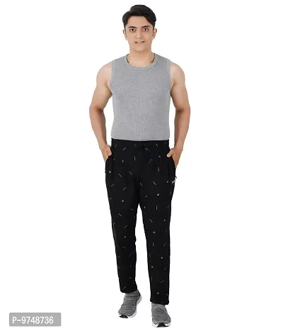 Men's Regular Fit Printed Track Pants (Pack of 1) (GG_ P6_Pant-New_Black-XL)-thumb4