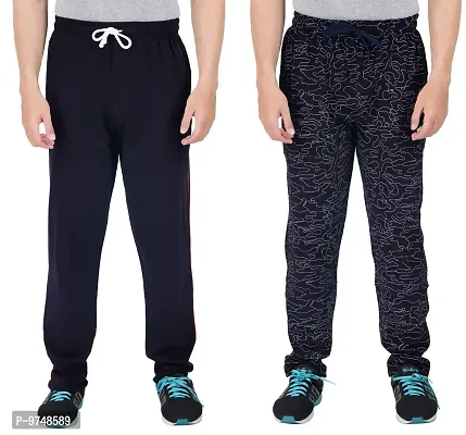 Men's Regular Fit Printed Track Pants