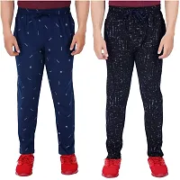 Men's Regular Fit Printed Track Pants-thumb1