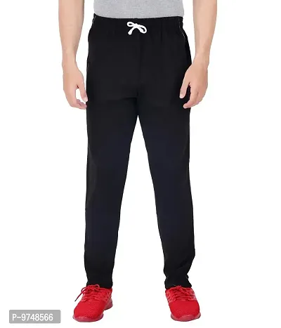 Men's Regular Fit Track Pants (Pack of 1) (G.G_101_Pant_Black-S)