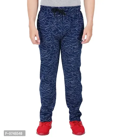 Men's Regular Fit Printed Track Pants (Pack of 1) (G.G_P2_Pant_Blue 3X-Large)-thumb0