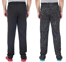 Men's Regular Fit Printed Track Pants (Pack of 2) (GG_Pant_404_Charcoal_P2_Black-XL)-thumb1