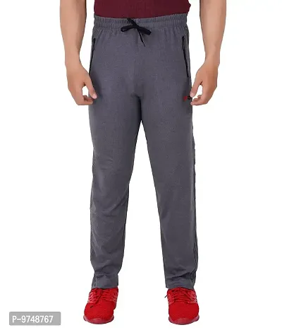 Men's Regular Fit Track Pants (Pack of 1) (GG_ 606_Pant-New_Grey-L)