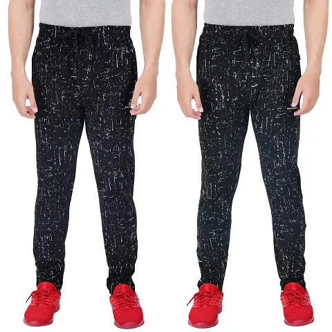 Men's Regular Fit Printed Track Pants