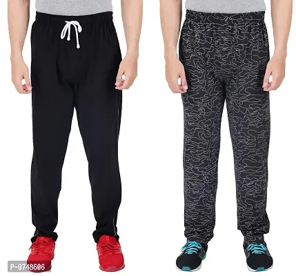 Men's Regular Fit Printed Track Pants (Pack of 2) (GG_Pant_404_Black_P2_BLACK-2XL)