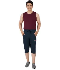 FEEL TRACK Men's Regular Fit Three Fourth Capri (Pack of 1)-thumb3