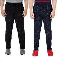 Men's Regular Fit Printed Track Pants (Pack of 2) (GG_Pant_P6_Black_P4_Navy-XL)-thumb1