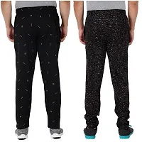 Men's Regular Fit Printed Track Pants (Pack of 2) (GG_Pant_P6_Black_P3_Black-L)-thumb2