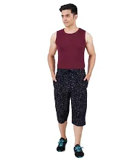 FEEL TRACK Men's Regular Fit Three Fourth Capri (Pack of 2) (GG_3/4_P3_Navy_P4_BLACK-3XL)-thumb4