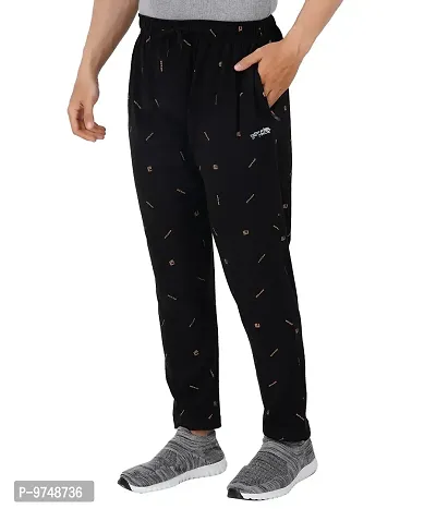 Men's Regular Fit Printed Track Pants (Pack of 1) (GG_ P6_Pant-New_Black-XL)-thumb3