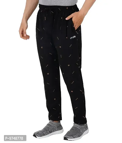 Men's Regular Fit Printed Track Pants (Pack of 2) (GG_Pant_P6_Black_P4_Navy-XL)-thumb5