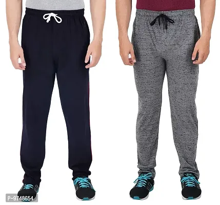 Men's Regular Fit Printed Track Pants (Pack of 2) (GG_Pant_404_Navy_P3_Gray-S)-thumb0