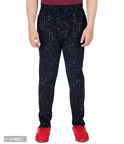 Men's Regular Fit Printed Track Pants (Pack of 2) (GG_Pant_P4_Navy_P2_BLACKK Medium)-thumb4