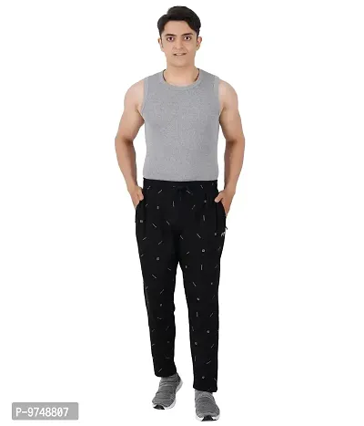 Men's Regular Fit Printed Track Pants (Pack of 2) (GG_Pant_P6_Black_P3_Black-L)-thumb5