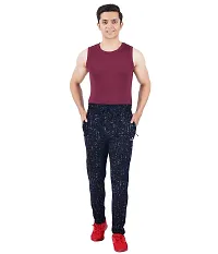 Men's Regular Fit Printed Track Pants (Pack of 1) (G.G_P4_Pant_Navy 2X-Large)-thumb3