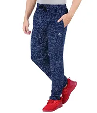 Men's Regular Fit Printed Track Pants (Pack of 1) (G.G_P2_Pant_Blue 3X-Large)-thumb2