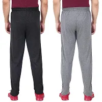 FEEL TRACK Men's Regular Fit Cotton Trackpants (G.G_909_PANT_BLACK_A.MILL-XXL_Black, Andhra Melange_2XL)-thumb1