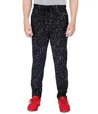 Men's Regular Fit Printed Track Pants (Pack of 2) (GG_Pant_P3_Navy_P4_BLACKK Medium)-thumb3