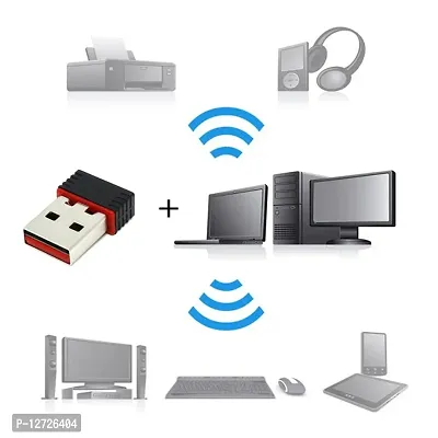 Wi-Fi Receiver Wireless Mini Wi-Fi Network Adapter with Driver Cd For Computer  Laptop And Etc Device Use-thumb4