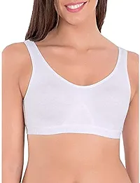 SHOPPY VILLA Women's Cotton and Elastane Non Padded Racer Back Double Layered Sports Bra, Pack of 2, Black-White, Free Size-thumb3