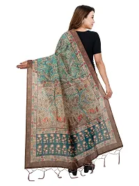 Shoppy Villa Women's Chanderi Silk Dupatta (D12)-thumb2