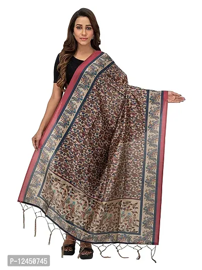 Authentic Digital Printed Chanderi Silk Dupatta For Women