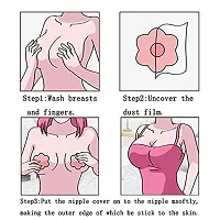 Shoppy Villa Reusable Thin Silicone Breast Petals for Women-thumb3