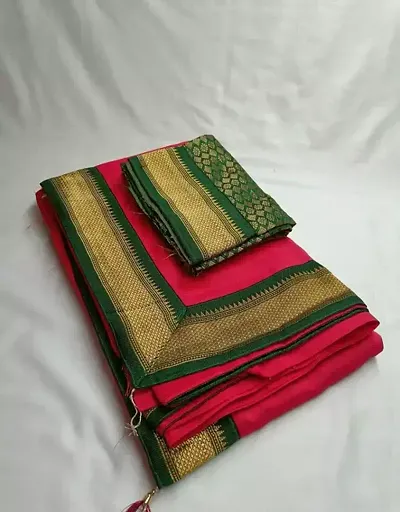 Stylish Zari Saree with Blouse Piece