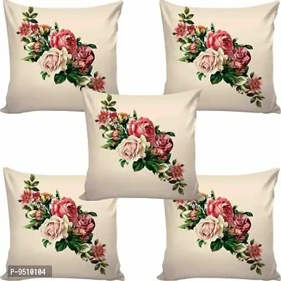 Fabric Knitting Digital Printed Cushion Cover Pack Of 5 Size (16*16) Inch-thumb0