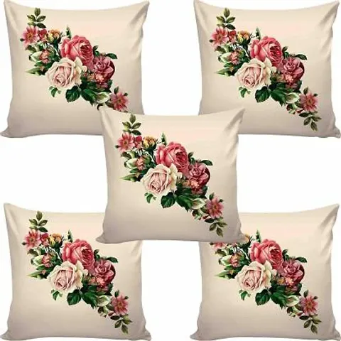 Pack of 5- Floral Printed Cushion Covers