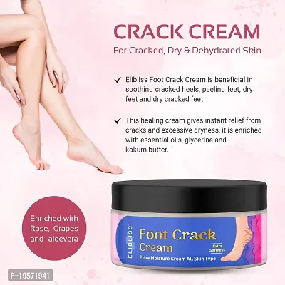 Elibliss Foot Care Cream for Rough, Dry and Cracked Heels | Wellness Foot Care Cream Moisturizes and Soothes Feet 50gm-thumb4