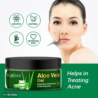 Aloe Vera Gel for Face, Skin  Hair | Ultimate Gel for Glowing Skin | for Both Men and Women | No Parabens, Mineral Oils, Silicones, Synthetic Fragrances-thumb5