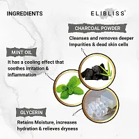 Elibliss Activated Charcoal Home Made Bath Soap for Deep Clean and Anti-pollution Effect-thumb1