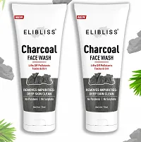 ELIBLISS?Charcoal Face Wash, Fights Pollution and Acne, Oil Control for Men  Women 75ml-thumb3