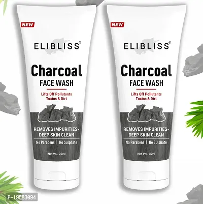 ELIBLISS?Charcoal Face Wash, Fights Pollution and Acne, Oil Control for Men  Women 75ml-thumb4