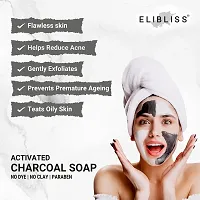 Elibliss Activated Charcoal Home Made Bath Soap for Deep Clean and Anti-pollution Effect-thumb4