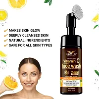 Udaun Brightening Vitamin C Foaming Face Wash With Built-In Face Cleanser Brush For Deep Cleansing, Skin Brightning-No Parabens 150 ml-thumb1