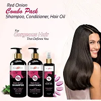 ELIBLISS Red Onion ( Shampoo + Conditioner + Hair Oil ) (300ml+300ml+200ml)-thumb2