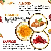 ELIBLISS Ubtan Natural Face Wash for All Skin Type with Turmeric  Saffron for Tan removal and Skin brightening 75 ml-thumb4