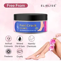 Elibliss Foot Care Cream for Rough, Dry and Cracked Heels | Wellness Foot Care Cream Moisturizes and Soothes Feet 50gm-thumb2