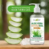 Aloe Vera Gel For Face, with Pure Aloe Vera  Vitamin E for Skin and Hair - 300ml-thumb2