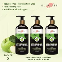 Elibliss Apple Cider Vinegar Conditioner with Shea Butter for Stronger, Tangle Free  Healthy Hair 300 ml-thumb1