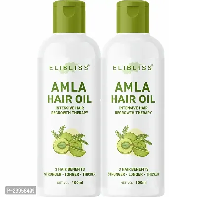 Elibliss Amla Oil For All Type of Hair Problem Herbal Growth Hair Oil (pack of 2)-thumb0